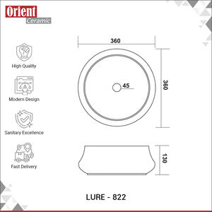 Lavabo de Sobremesa Higiénico de Diseño Moderno y Alta Calidad para Baño, Fabricado en India, para Compradores Serios - Product Image 3