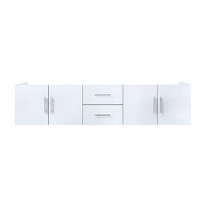 Bianco Lucido 80 Pollici L X 22 Pollici Mobile Bagno Doppio con Lavabo Integrato - Product Image 1