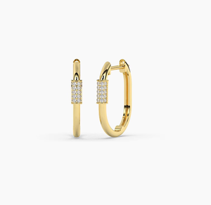 Elegantes Pendientes de Diamantes Cultivados en Laboratorio con Certificación IGI, Chapados en Oro de 14 Quilates, Estilo Vintage, VVS1, Joyería Fina de Calidad de Exportación - Product Image 1