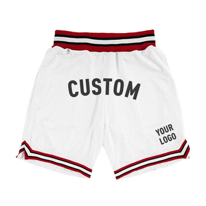 Shorts de basketball personnalisés 100% polyester mesh, taille élastique, antibactériens, respirants, séchage rapide, anti-UV, logo imprimé personnalisé - Product Image 3