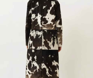 Premium Genuine Cowhide <b>Leather</b> Long <b>Coat</b> Women Winter <b>Trench</b> Fashion Outerwear Custom Wholesale Manufacturer For Retail Shops - Product Image 3