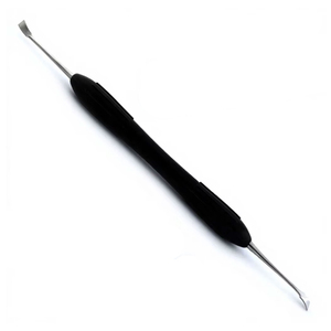 Détartreur dentaire manuel ergonomique en acier inoxydable allemand, couleur argent, pour éliminer la plaque et le tartre, avec curettes - Product Image 2