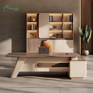 GLORY MERGE Bureau de direction moderne pour PDG, mobilier de bureau, bureau de <span class=keywords><strong>gestionnaire</strong></span>, table de bureau en bois en forme de L - Product Image 3