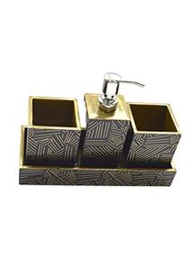 Regalos de cumpleaños, juego de accesorios de baño de resina epoxi, juego de tocador de lujo, organizador de decoración para el hogar, estilo Farhouse al mejor precio - Product Image 5