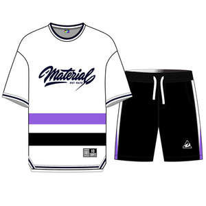 เสื้อบาสเก็ตบอลแบบซับลิเมชั่นเต็มตัวสำหรับทุกเพศ ชุดเสื้อและกางเกงแบบกลับด้านได้ ชุดยูนิฟอร์มทีมแบบสั่งทำพิเศษ ระบายอากาศได้ดี ซับเหงื่อ - Product Image 5