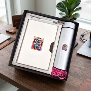 Corporate <b>Gift</b> Set Notebook Pen Stainless Steel Tumbler Custom <b>Office</b> Employee Welcome Business Promotional <b>Gift</b> Box Kit - Product Image 1