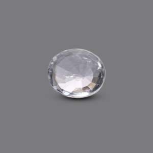 Loose 6.1 Carat Premium White Zircon Gemstone for Fine Jewelry Lab Created 11mm Diameter - Product Image 2