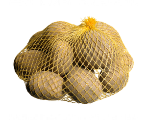 Sac en filet tubulaire tricoté souple SAGA 5kg en PE avec logo personnalisé pour l'emballage agricole de légumes et de fruits, 2000 rouleaux - Product Image 4