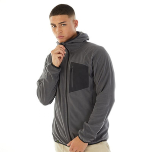 Fall Winter <b>Jacket</b> 100% Polyester <b>Men</b> Heavyweight Fleece Full Zip <b>Jacket</b> Thermal Lined Relaxed Fit Casual Workwear <b>Utility</b> Coat - Product Image 1