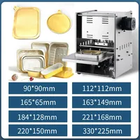 Machine de scellage semi-automatique à chaud pour contenants alimentaires en aluminium, idéale pour la restauration rapide et les pâtisseries