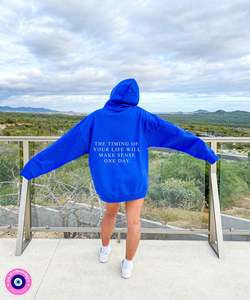 เสื้อฮู้ดดี้ผู้หญิงทรงโอเวอร์ไซส์ คุณภาพสูง แบบสวมหัว พิมพ์ลาย ถักทอ 100%  รับผลิตตามแบบ OEM ของ Crescent Wear - Product Image 5