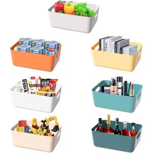 <b>Small</b> Plastic Storage Bins 9.4\"X6.5\"X3.9\" Organizing <b>Containers</b> for Classroom Pantry Kitchen Cupboard Bathroom - Product Image 1