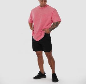 Camiseta de lavado con ácido Vintage de peso pesado personalizada para hombre, diseño de logotipo de manga corta con hombros caídos de gran tamaño, talla grande, venta al por mayor en blanco - Product Image 1