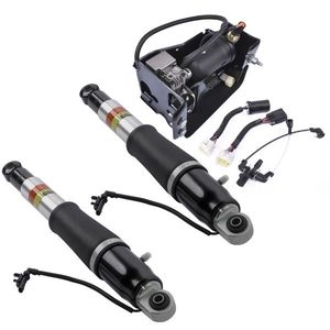 2 Amortiguadores Traseros + 1 Compresor de Aire F10 Compatible con Cadillac Escalade, Chevy Suburban, Tahoe, GMC Yukon 23151122 - Product Image 2