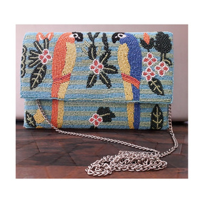 Pochette de soirée tendance pour femmes, pochette fantaisie de luxe indien pour femmes, sacs artisanaux indien, pochette perlée, Guru Kirpa Export House - Product Image 2