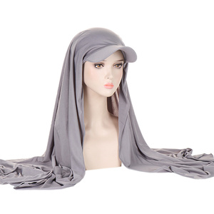 Hijab en mousseline de soie blanche, couleur unie, respirant, pour femmes, à porter au quotidien - Product Image 2