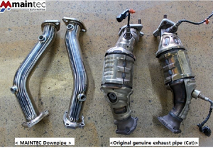 ท่อไอเสียแบบ Performance Exhaust Primary Downpipe ความหนา 1.5 มม. สำหรับ Hyundai Genesis G70 3.3t ประสิทธิภาพสูง / MAINTEC - Product Image 3