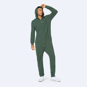 Casual <b>Man</b> <b>Onesie</b> Hooded Fleece Pajama Jumpsuit Soft Winter Lounge <b>Man</b> <b>Onesie</b> Warm Adult Full Body Sleepwear Comfortable Homewea - Product Image 3