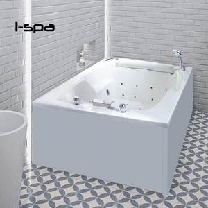 Bañera de Hidromasaje Moderna de Acrílico I-Spa con Sistema de Burbujas y Grifo, 2.0m, para Hotel, Villa y Spa - Product Image 1