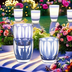 Mejor precio Venta caliente 410ml 14oz Vaso Colorido Alto Transparente Acrílico Diseño de tótem sagrado Taza de bebida baja - Product Image 2