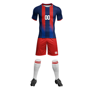 Ensemble de maillots de football respirants de haute qualité par sublimation, découpe automatisée, uniforme économique de haute technologie, vente en gros OEM - Product Image 5