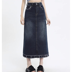 Women Pleated Midi <b>Skirt</b> High Waist A Line <b>Elastic</b> Waist Casual Office Fashion <b>Skirt</b> Wholesale - Product Image 3