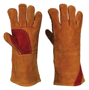 Heavy-Duty Cowhide Split Leather Safety Gloves for Welding Industrial Hand and <b>Arm</b> Protection Anti-Cut Heat-Safe Features - Product Image 1