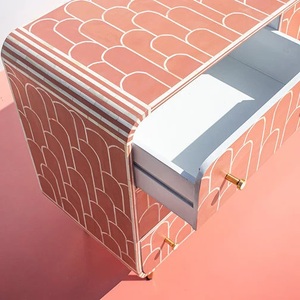 Modern Coral <b>Chest</b> Drawers New Pattern 9-Drawer <b>Storage</b> Cabinet Living Room Midcentury Design Home Furniture Hospital School - Product Image 2