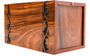 Urnes funéraires en bois pour cendres humaines, vente en gros, taille personnalisée, fournitures funéraires - Product Image 4