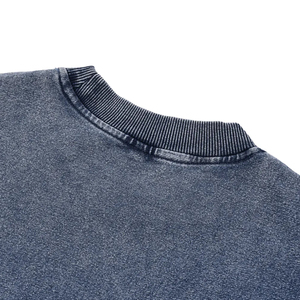 เสื้อสเวตเชิ้ตผ้าฝ้ายแท้ 100% หนัก 360 กรัม ทรงหลวม คอกลม ลายเกล็ดหิมะ แขนยาว สำหรับผู้ชาย - Product Image 4