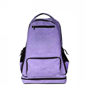 High Quality Cheerleading Glitter Pu <b>Backpack</b> Custom Team Logo Embroidery OEM Custom Sizes Outdoor Use Travel Bag - Product Image 4