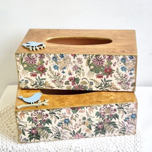 Boîte à mouchoirs en bois imprimée en gros, boîte à mouchoirs décorative professionnelle en bois imprimé pour la maison et le bureau, support à prix d'usine - Product Image 6