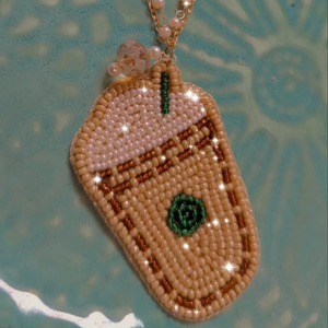 Beaded Embroidered Handmade Seed Beads Charm Custom Keyring Fruit <b>Rainbow</b> Butterfly Boot Pendant <b>Bag</b> Handbag Purse Snap - Product Image 1