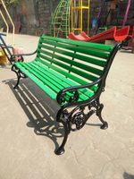 Pied de banc décoratif Daisy en fonte, panneau latéral pour siège de jardin, cadre de mobilier de patio de villa de luxe, accoudoirs pour parc botanique