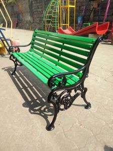 Ornate Daisy Bench Leg Cast Iron Garden Seat Side Panel Luxury Villa Patio Furniture <b>Frame</b> Botanical Park Arm Handrails - Product Image 1