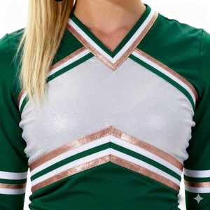 Ropa de Baile Transpirable de Alta Calidad con Impresión por Sublimación, Corte Ajustado, para Entrenamiento Profesional y Uniformes de Animadoras - Product Image 6