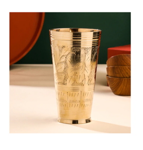 Verre à liqueur décoratif fait main, couleur plaqué or, articles religieux, produits religieux à prix avantageux - Product Image 5