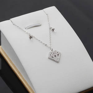 S925 Silver Diamond Shaped Necklace Bracelet <b>Set</b> Women's DIY Accessory with <b>Pearl</b> Semi-Finished Product Fashion <b>Jewelry</b> <b>Set</b> - Product Image 5