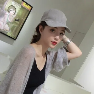 Washed Faded Solid Color <b>Flat</b> <b>Cap</b> Camp Hat Retro Casual Work Wear Cotton Baseball <b>Cap</b> for <b>Men</b> Outdoor Sunshade - Product Image 5