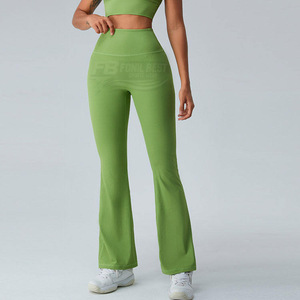 Nuevos Leggings de Yoga a Cuadros con Cintura Alta y Diseño Acanalado, Transpirables, para Mujer, Sexy, para Fitness y Deporte, con Diseño y Logotipo Personalizados, OEM - Product Image 3