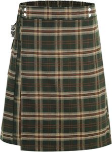 Kilt écossais GRAJTCIN pour hommes, avec un motif à carreaux traditionnel et des poches cargo latérales - Product Image 3