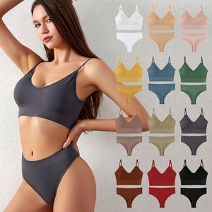 Custom <b>Low</b> MOQ Breathable Front Logo High Support Non-adjusted Strap Sports <b>Bra</b> Sexy Yoga Fitness Wear for - Product Image 1