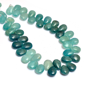 Cuentas lisas de granidierita AAA de 7x10 mm, forma de pera, granidierita natural, piedra semipreciosa, cuentas sueltas para la fabricación de joyas. - Product Image 1