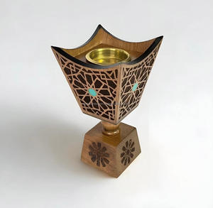Vente chaude en bois Bakhoor brûleur Design Premium fabriqué à la main porte-encens Mukhbar arabe Mabkhara par Falak World Export - Product Image 5