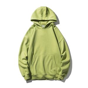 Vente en gros 100% coton pull surdimensionné sans ficelle à capuche uni logo personnalisé broderie en détresse pantalons de survêtement décontractés pour hommes - Product Image 3