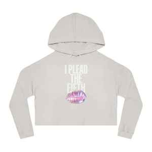 Sudadera con capucha corta azul polvo para mujer, de manga larga con estampado gráfico, top corto informal - Product Image 4