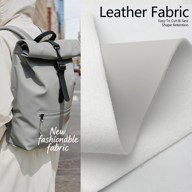 RTS Wholesale Pu Coated Polyester Waterproof Ripstop Fabric Free Sample Artificial Synthetic Leather Fabric for Bag/Shoes