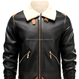 Chaqueta de cuero para hombre, diseño único, superventas, precio económico, chaqueta de invierno elegante y ajustada de alta fabricación para hombre - Product Image 1