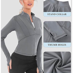 Chaqueta Deportiva Personalizada para Mujer, Ajustada, Transpirable, con Cierre, para Yoga y Fitness, Ligera y Moderna, para Entrenamiento - Product Image 5