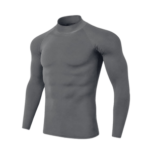 Men's Compression Shirt Athletic Sports <b>Top</b> for Gym Exercise and Performance Wear - Product Image 2